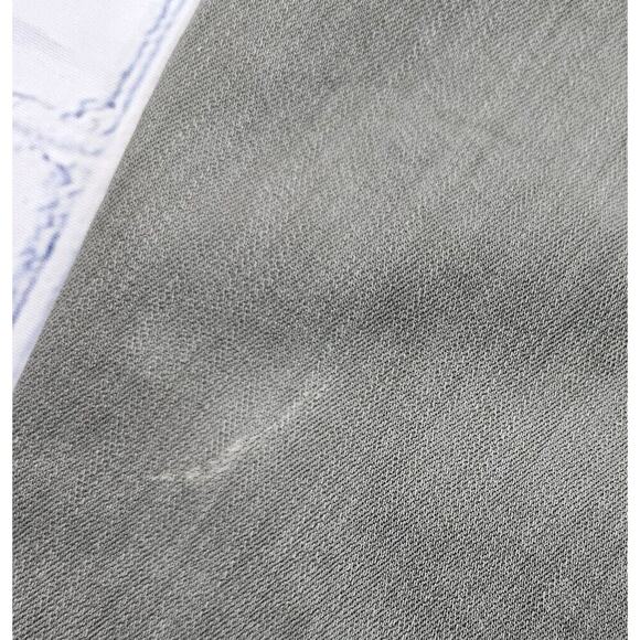 J. Jill Authentic Fit Cropped Jeans Gray Straight Leg Raw Hem WOMENS 4T - Picture 8 of 12